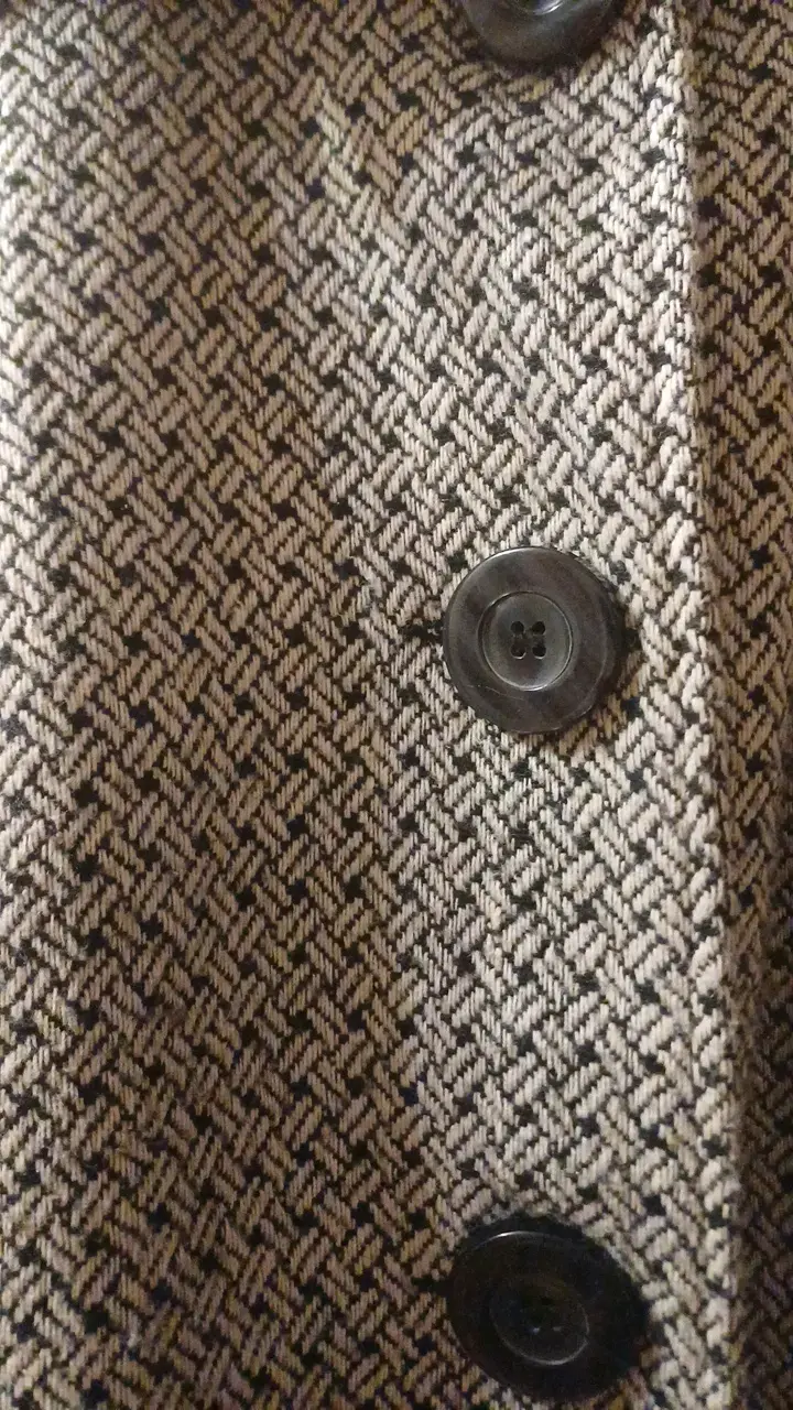 Abrigo Boulevard gris con patrón elegante talla L - 4