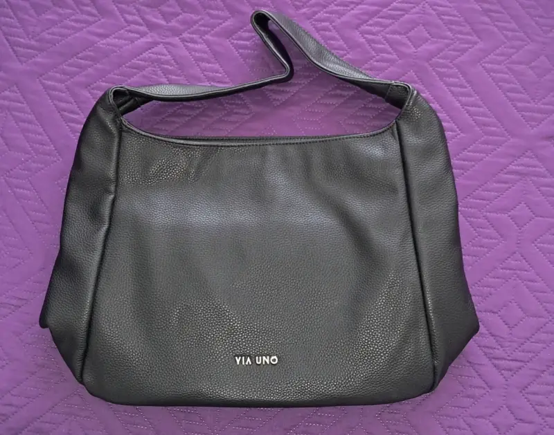 Bolso negro Via Uno elegante - 1
