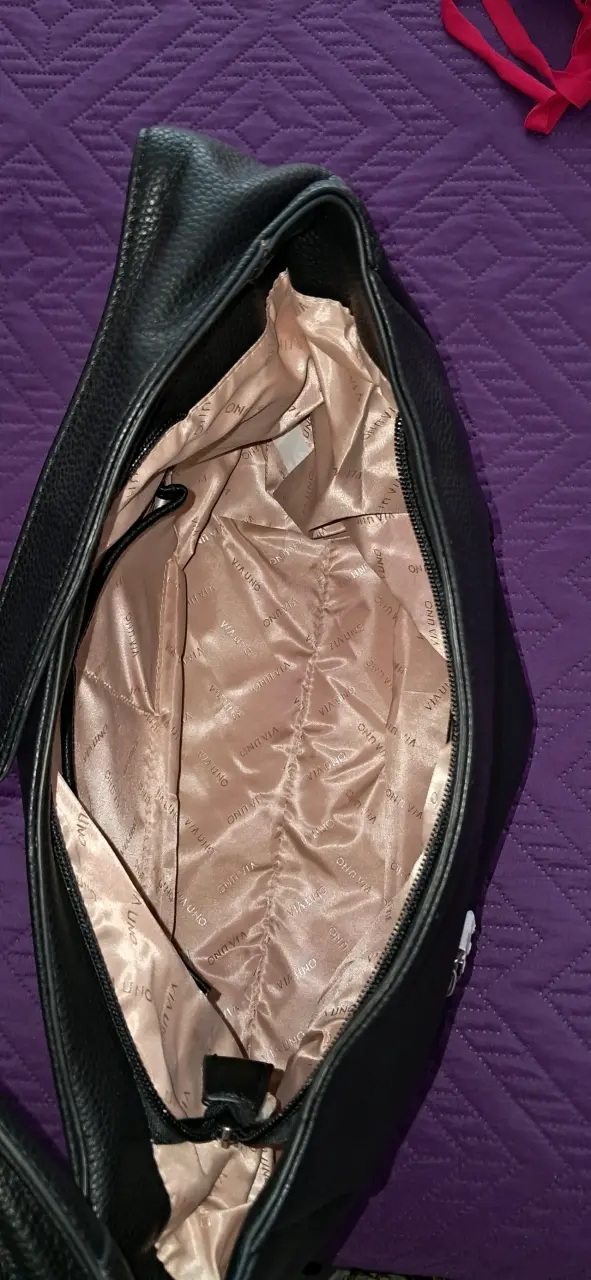 Bolso negro Via Uno elegante - 3