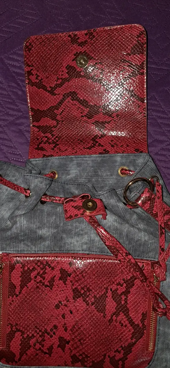 Mochila de moda con diseño de serpiente - 3