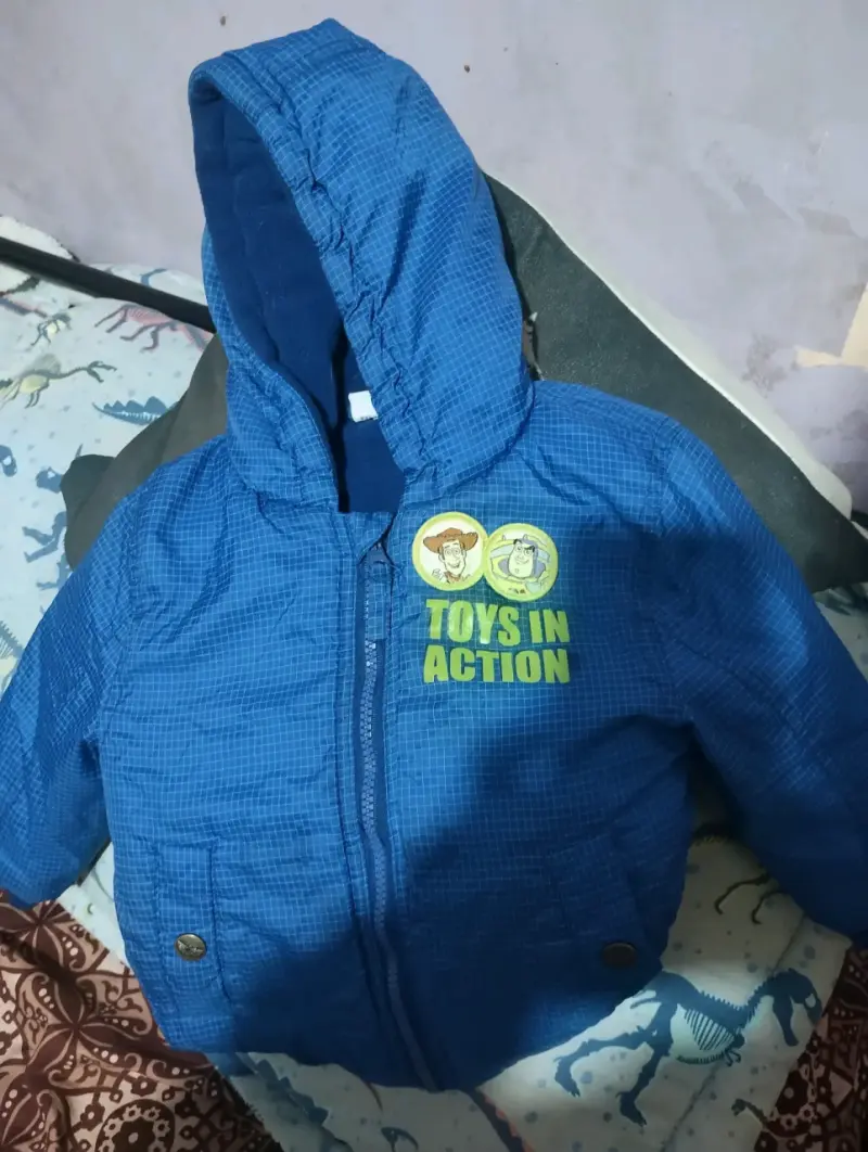 Chaqueta infantil azul con capucha Toy Story