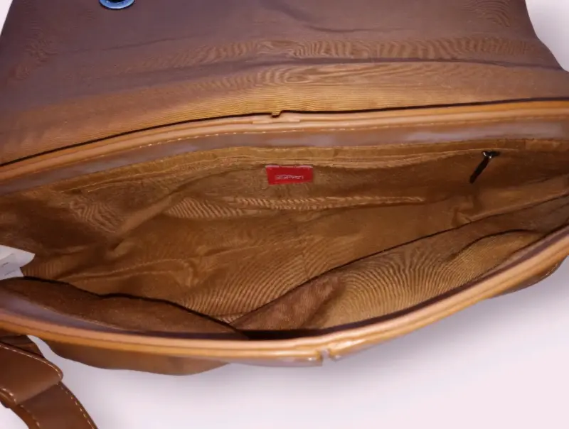 Bolso bandolera de cuero marrón - 3