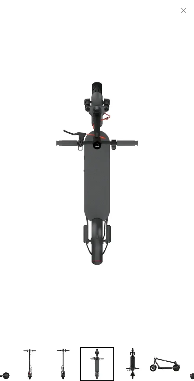 Scooter eléctrico plegable negro moderno - 1