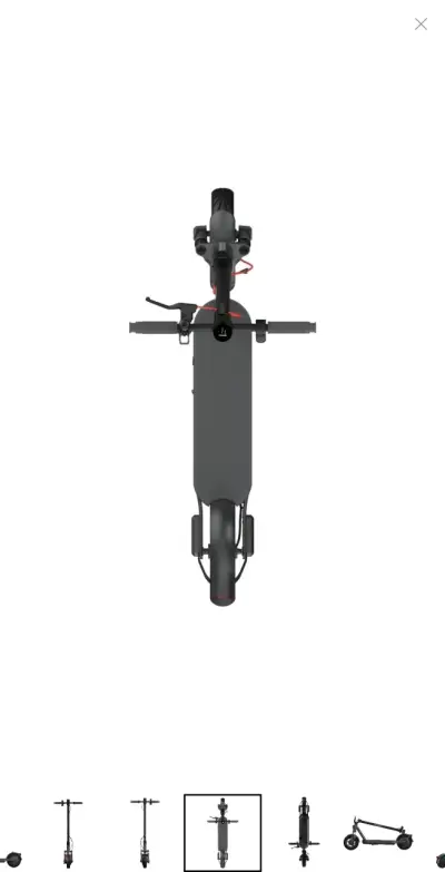 Scooter eléctrico plegable negro moderno - miniatura 1