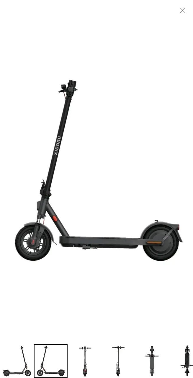 Scooter eléctrico plegable negro moderno - 2