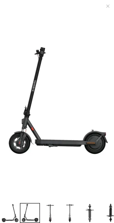 Scooter eléctrico plegable negro moderno - miniatura 2
