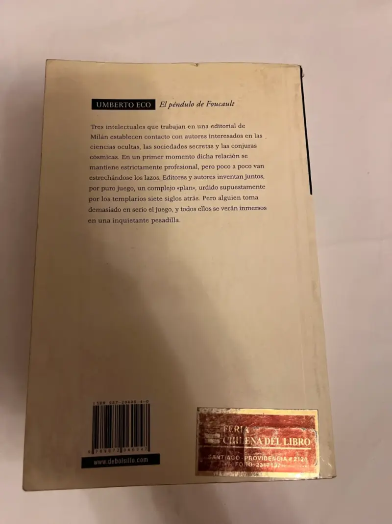 Libro 'El péndulo de Foucault' de Umberto Eco - 3