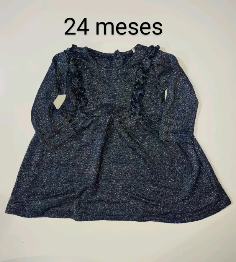 Vestido brillante para niña 24 meses