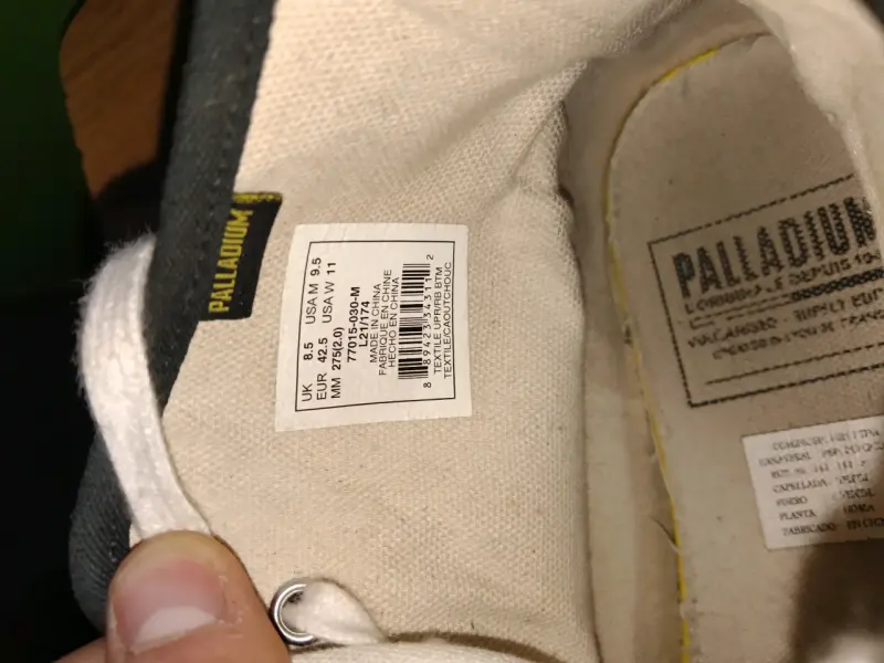 Zapatillas Palladium negras de lona - 3