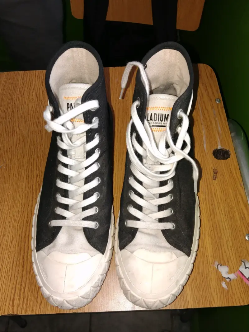 Zapatillas Palladium negras de lona - 4