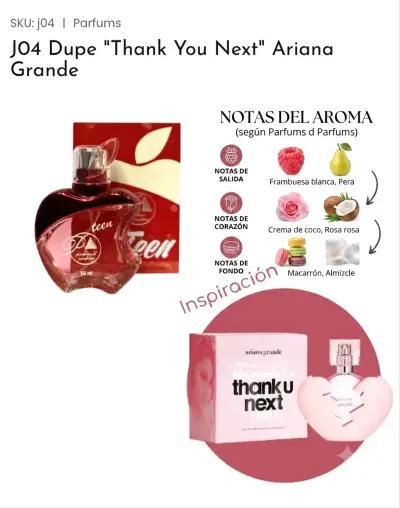 Perfume J00 Dupe 'Cloud' inspirado en Ariana Grande - miniatura 4