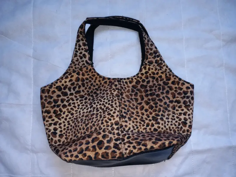 Bolso de mano estampado leopardo - 1