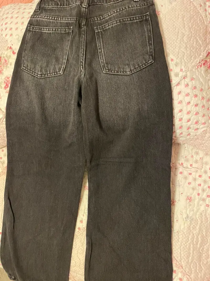Jeans negros con detalles de perlas Zara - 2