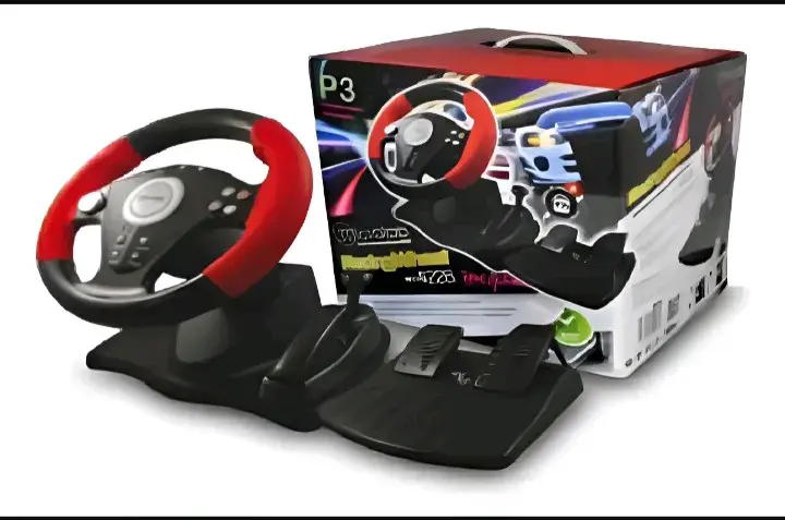 Volante de carreras con pedales para PS3