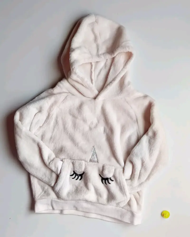 Polerón infantil de unicornio con capucha talla 2