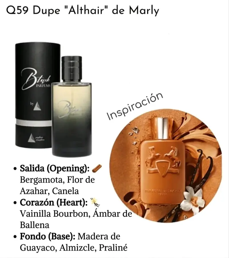 Perfume Q59 Dupe Althair de Marly