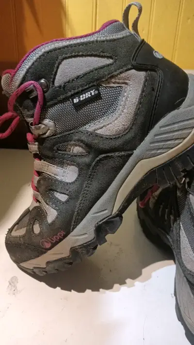 Botas de trekking Upp gris y fucsia - miniatura 3
