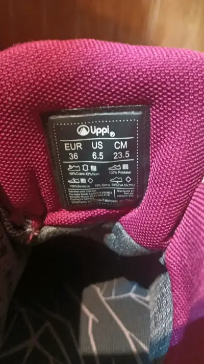 Botas de trekking Upp gris y fucsia - miniatura 4