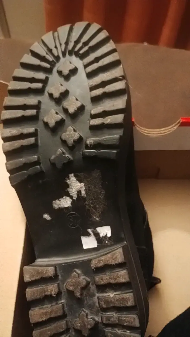 Botines negros de gamuza con plataforma - 2