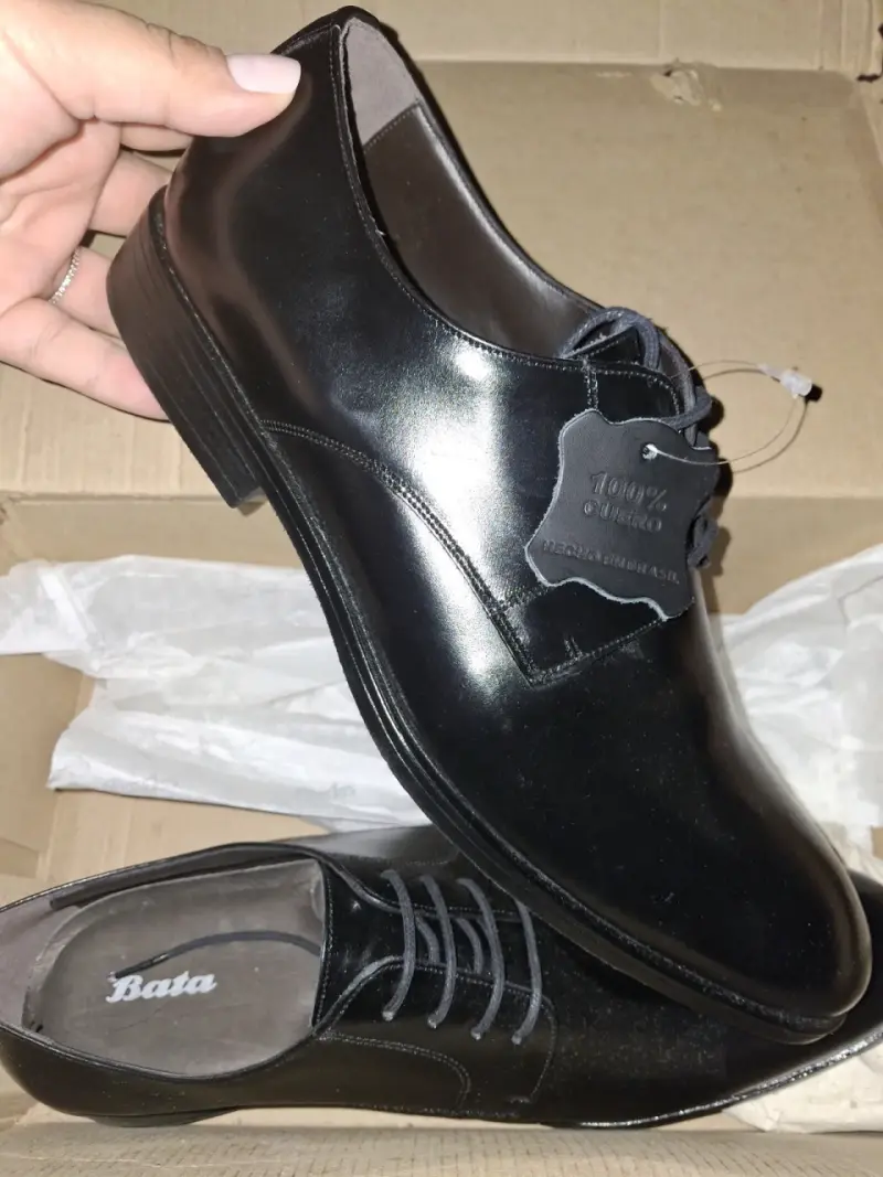 Zapatos formales de cuero Bata negros - 1