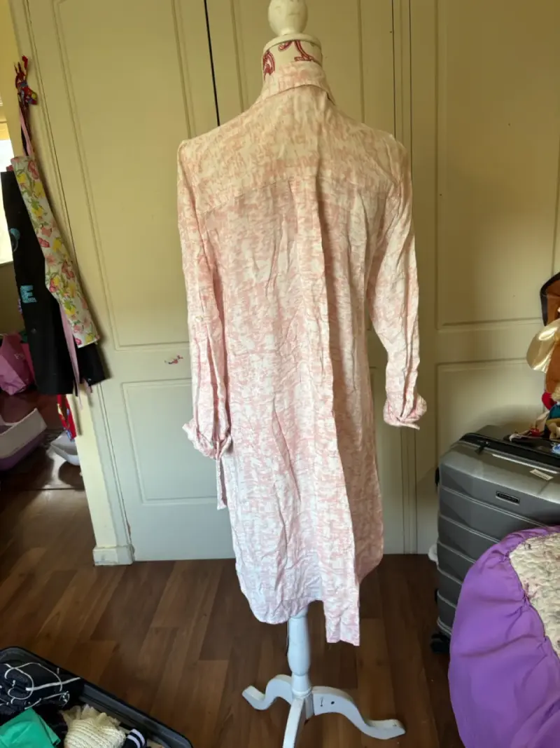 Blusa larga Wadis estampada rosa claro - 2