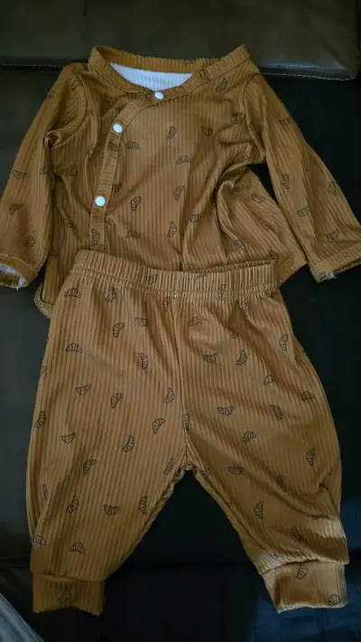 Conjunto de bebé H&M beige de algodón - miniatura 4