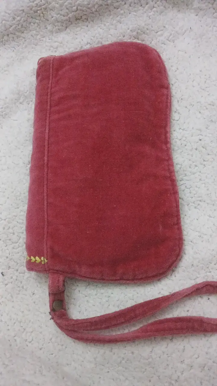 Cartera roja Umbrale de terciopelo - 3