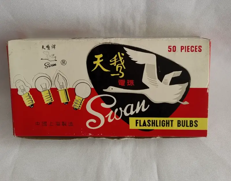 Caja de 50 ampolletas Vintage Swan para linterna - 1
