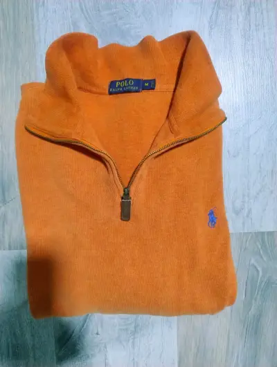 Suéter Polo Ralph Lauren naranja con cierre - miniatura 1