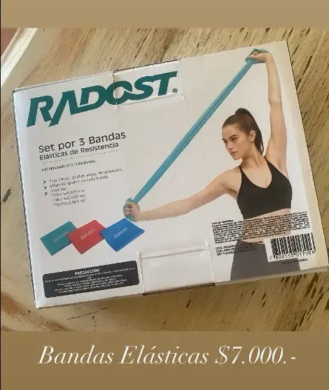 Set de 3 bandas elásticas de resistencia Radost
