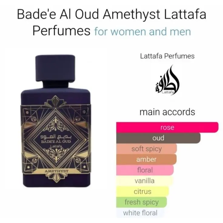 Perfume Mini Badee Al Oud Amethyst Lattafa 5 ml - 3