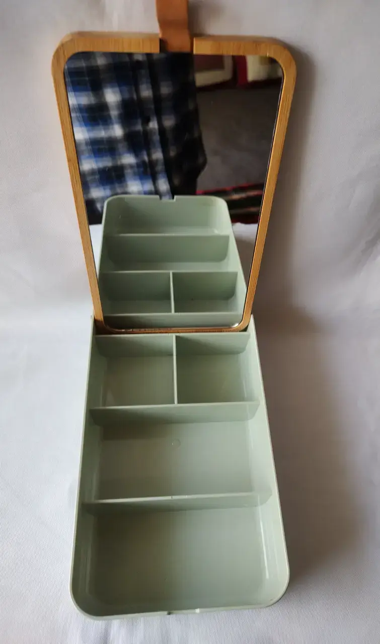 Caja Con Espejo Con Compartimentos - 2