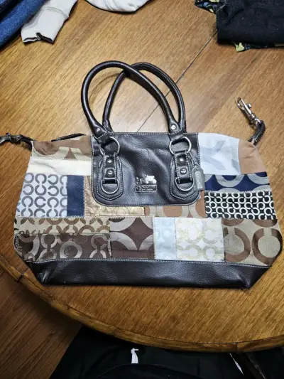 Bolso Coach patchwork multicolor - miniatura 1