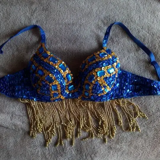 Traje danza árabe - sostén(34B), caderín y falda - 2