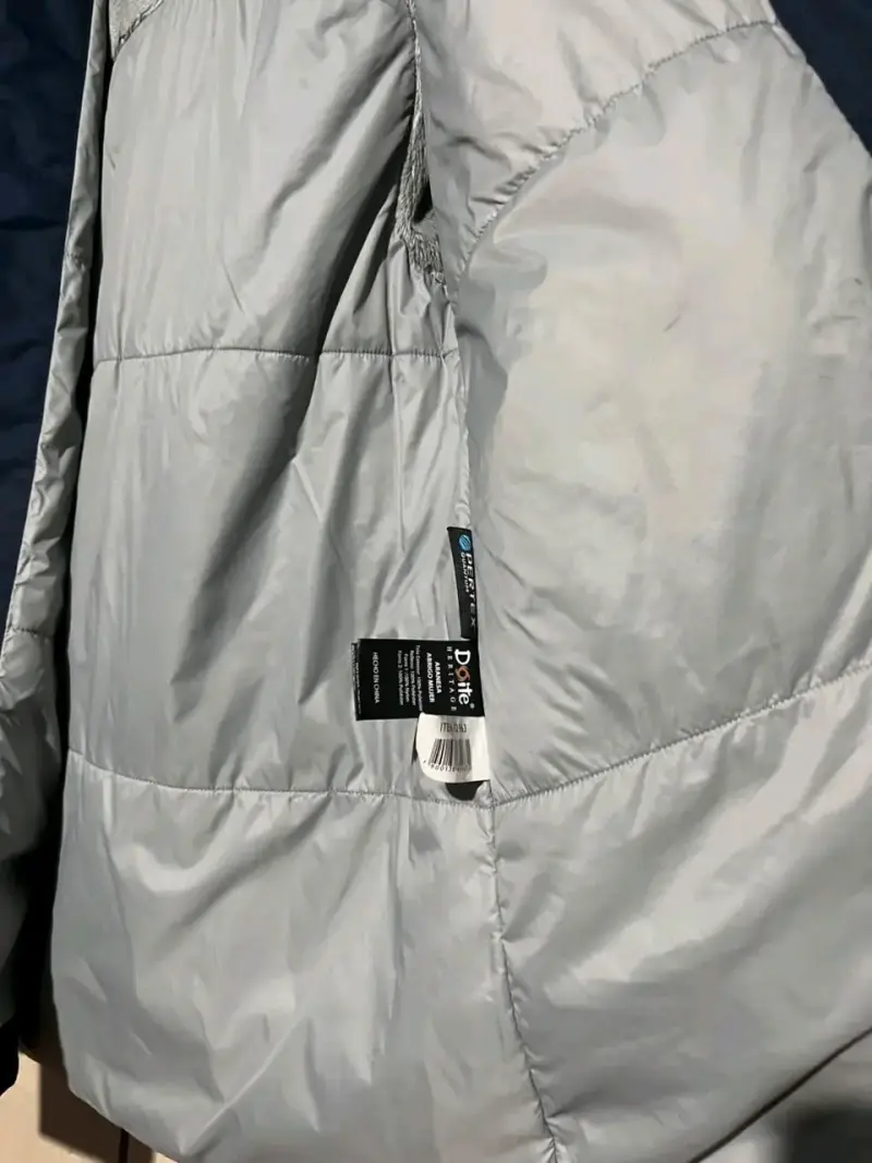 Parka azul con capucha y forro interior - 4
