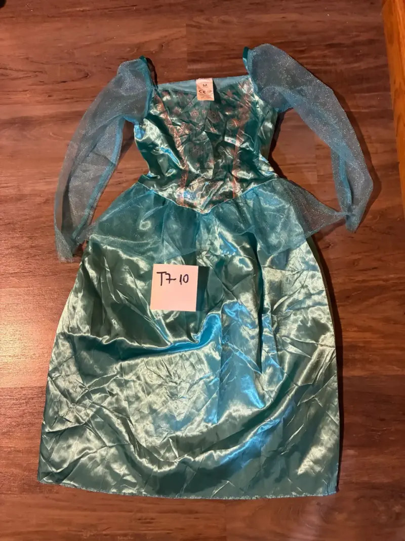 Disfraz de princesa azul para niña talla 7-10 - 1