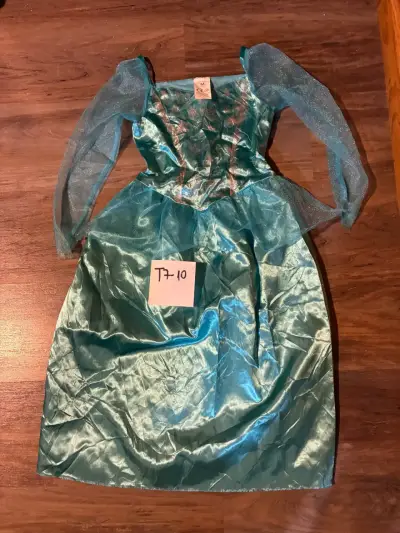 Disfraz de princesa azul para niña talla 7-10 - miniatura 1