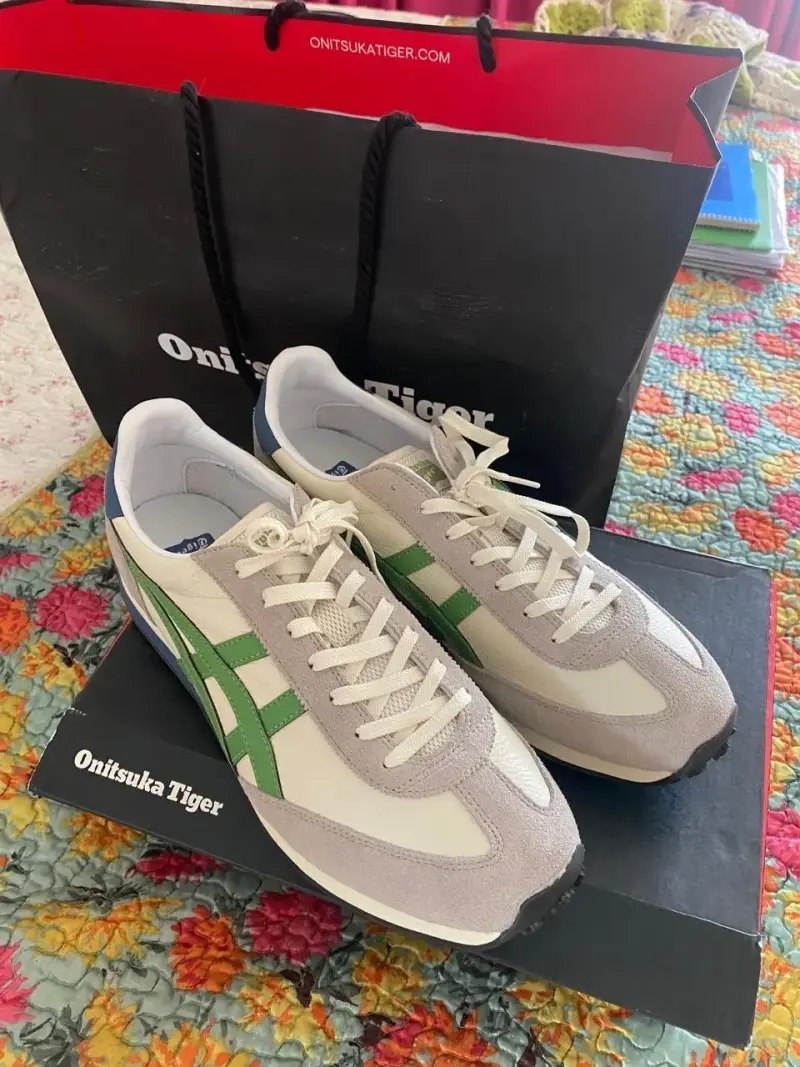 Zapatillas Onitsuka Tiger EDR 78 verde y crema - 2