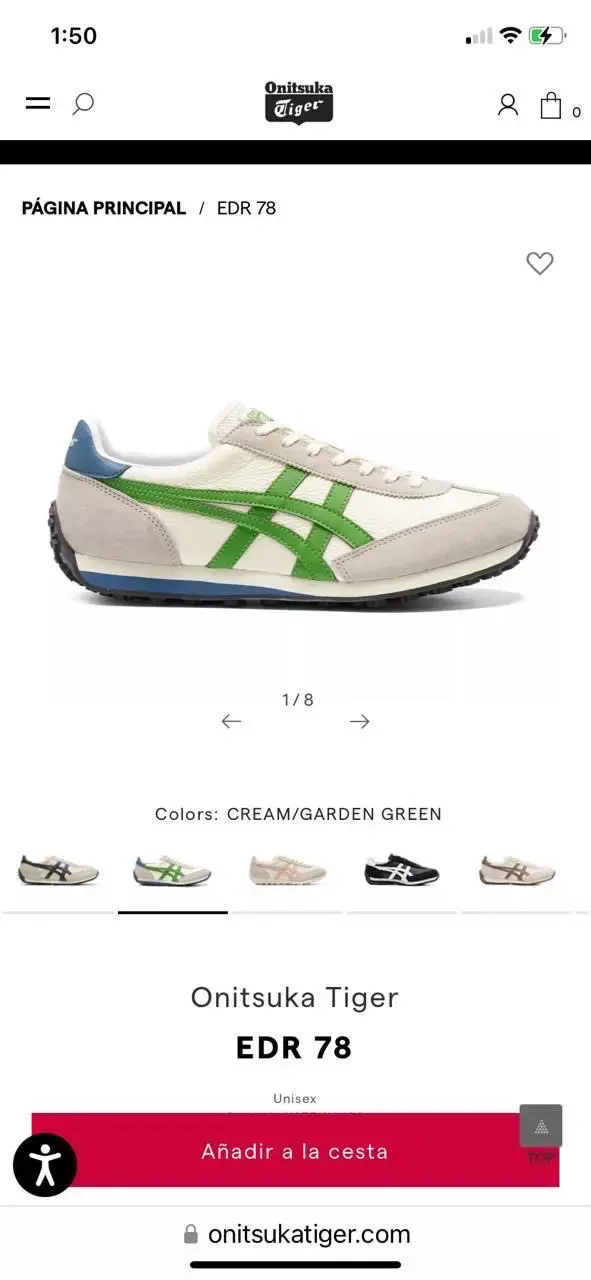 Zapatillas Onitsuka Tiger EDR 78 verde y crema - 4