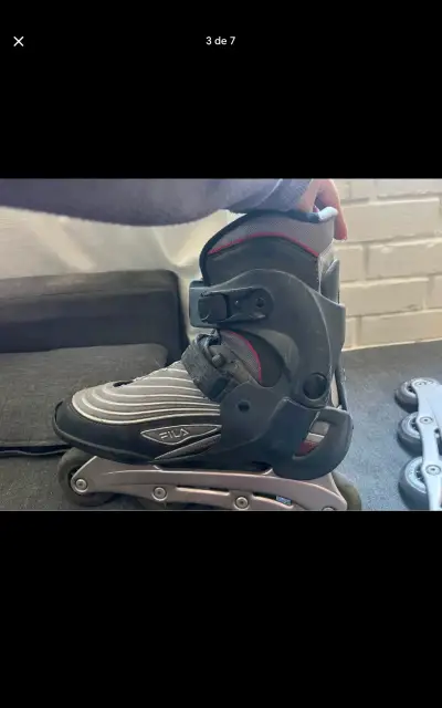 Patines en línea Fila Dynamic Flex negros - miniatura 6
