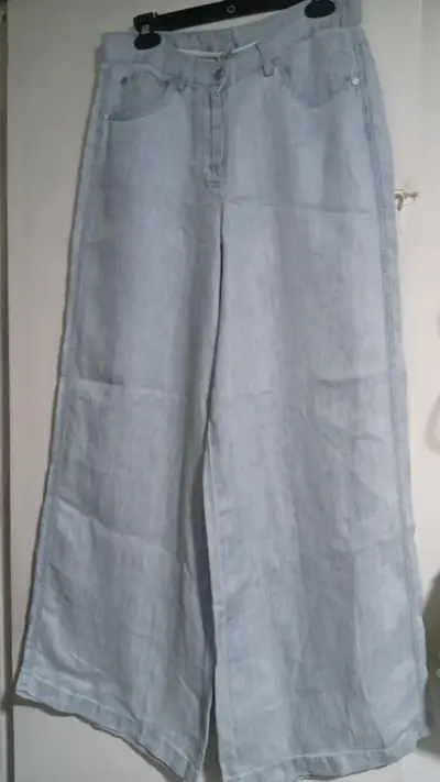 Pantalones cargo de mezclilla azul - miniatura 2