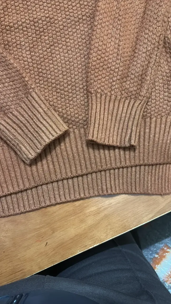 Suéter ladrillo tejido para mujer - 3