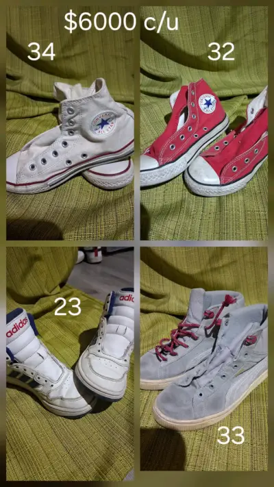 Zapatillas Converse y Adidas usadas en buen estado - miniatura 1