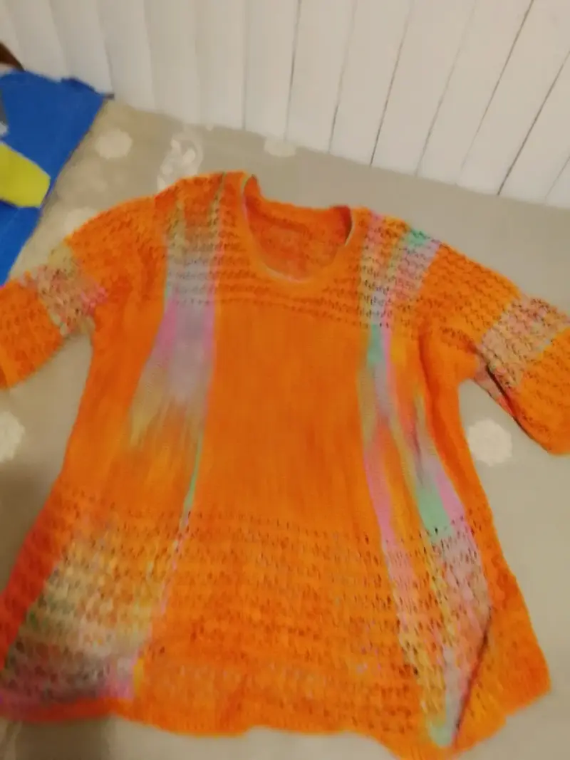 Suéter tejido multicolor para mujer