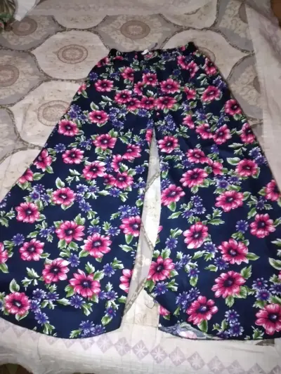 Pantalones anchos florales mujer - miniatura 4