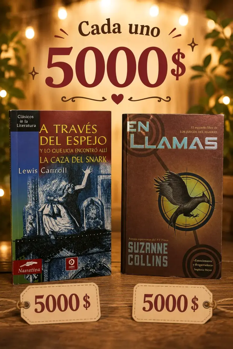 Libros 'A través del espejo' y 'En llamas'
