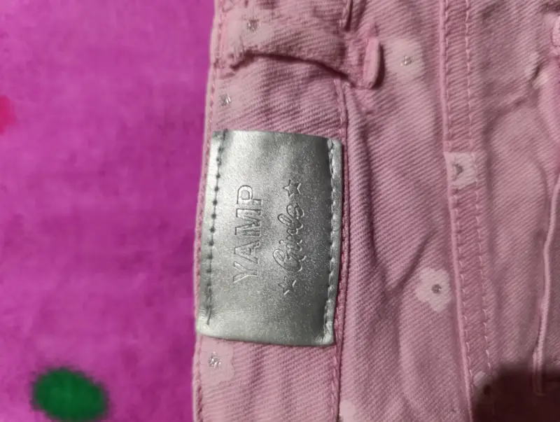 Shorts rosados de mezclilla para niña - 2