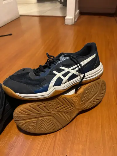 Zapatillas Voleibol Asics azul y blanco - miniatura 1