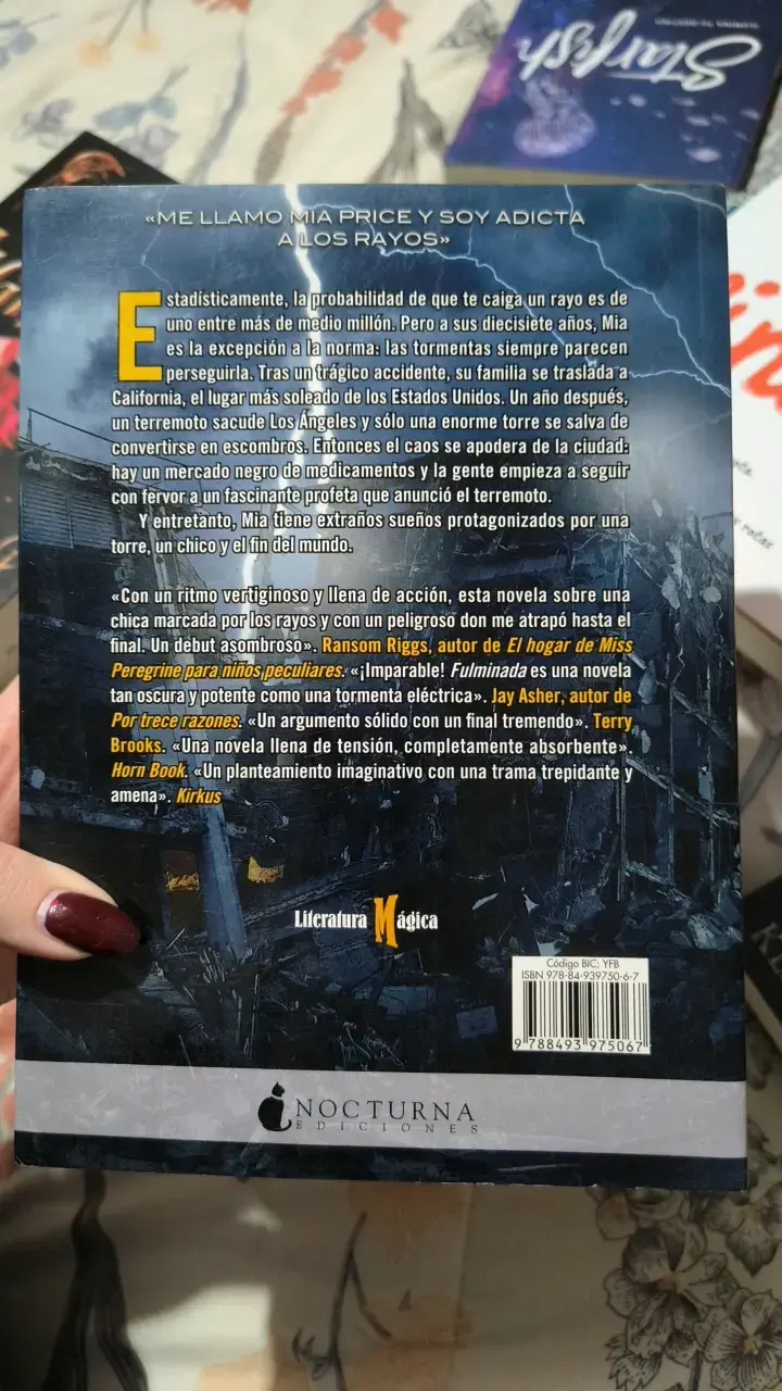 Libro 'Fulminada' de Jennifer Bosworth (Original) - 2