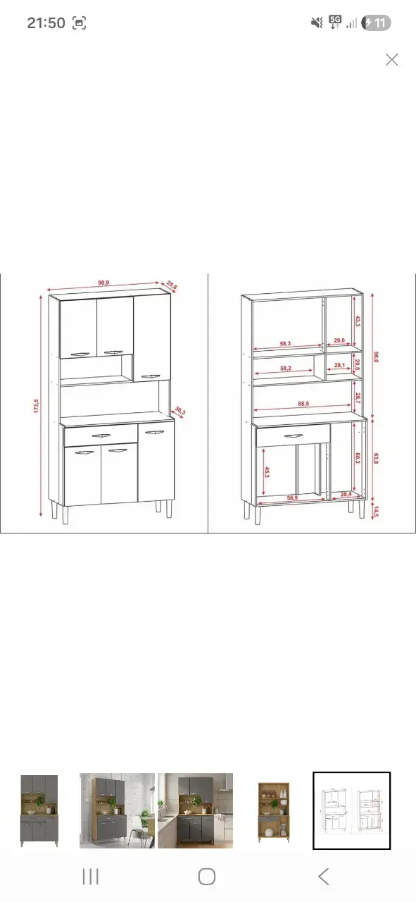 Kit de Mueble de Cocina Apolo 6 Puertas - 3